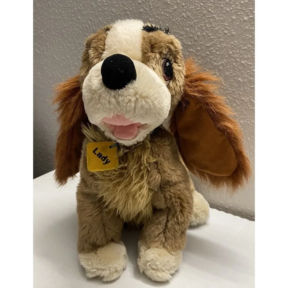 Authentic Disney Store Sitting Lady Plush Stuffed Dog of Lady‎ and the Tramp